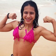 Teen muscle girl Crossfit Luiza